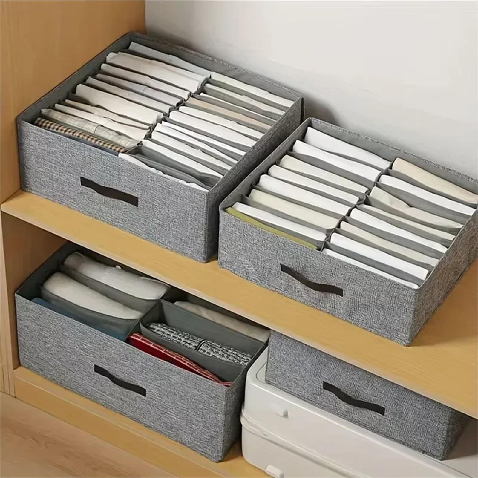 Organizador de cajones para Ropa Interior, Caja de Almacenamiento para Calcetines, Sujetadores, Ropa, suéteres, Camisetas, Pantalones Gruesos para el hogar.