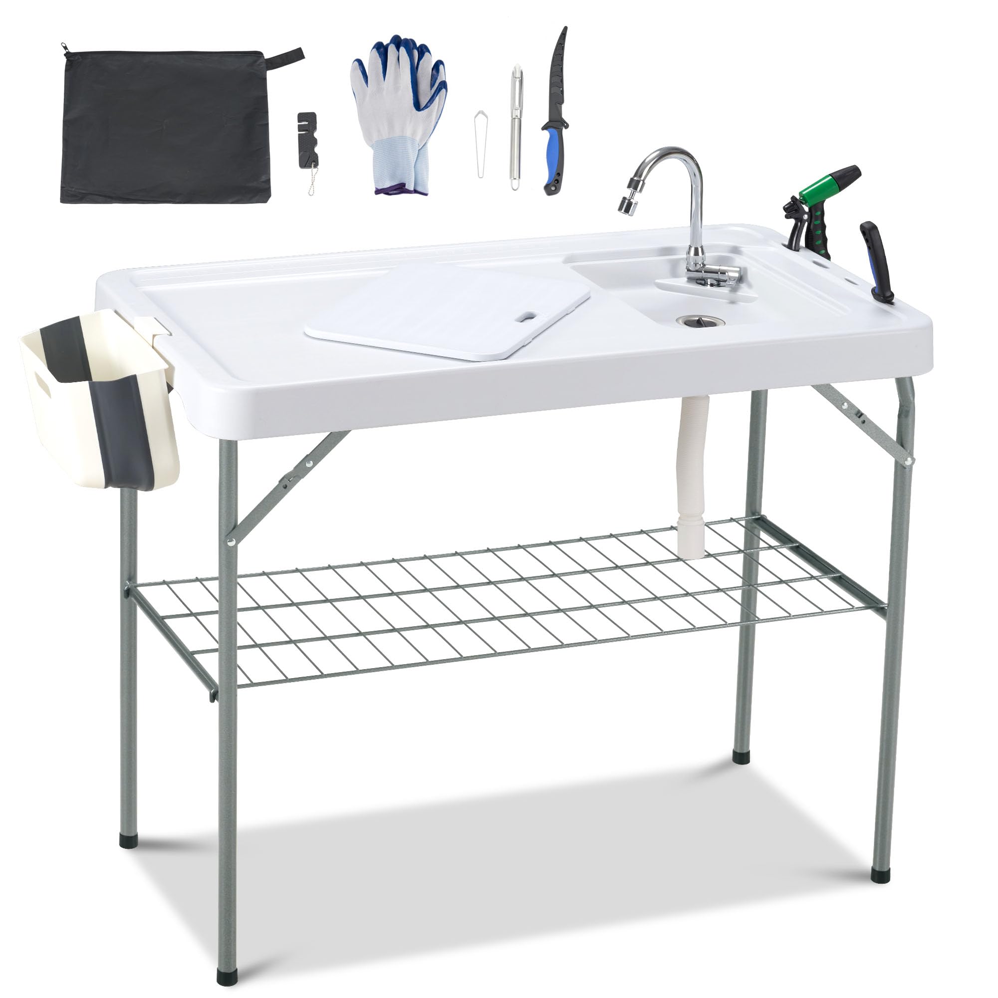 Dragosum Single Sink Folding Table