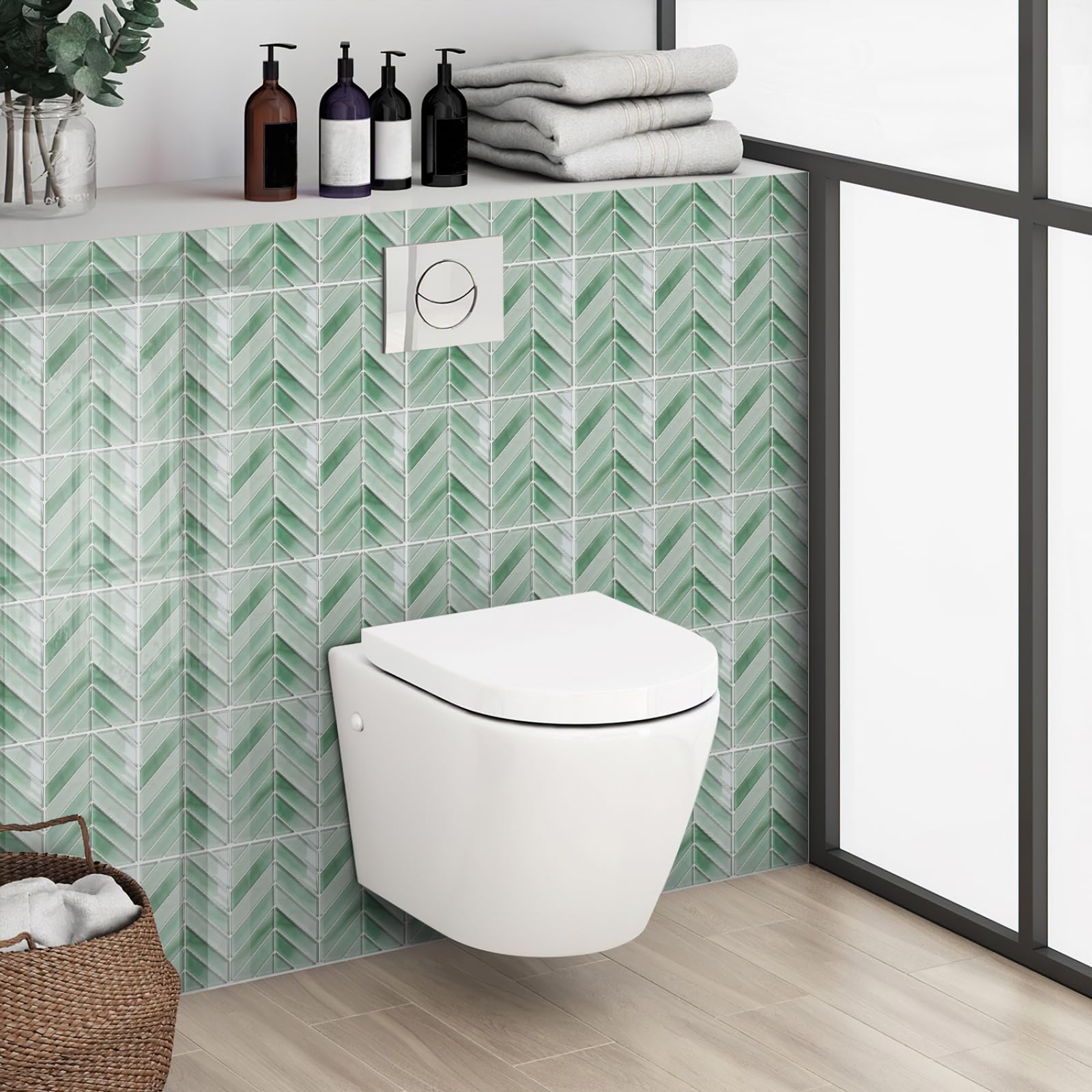 Pavimento Pvc Adesivo Piastrelle Adesive Cucina Bagno Adesivi Murali
