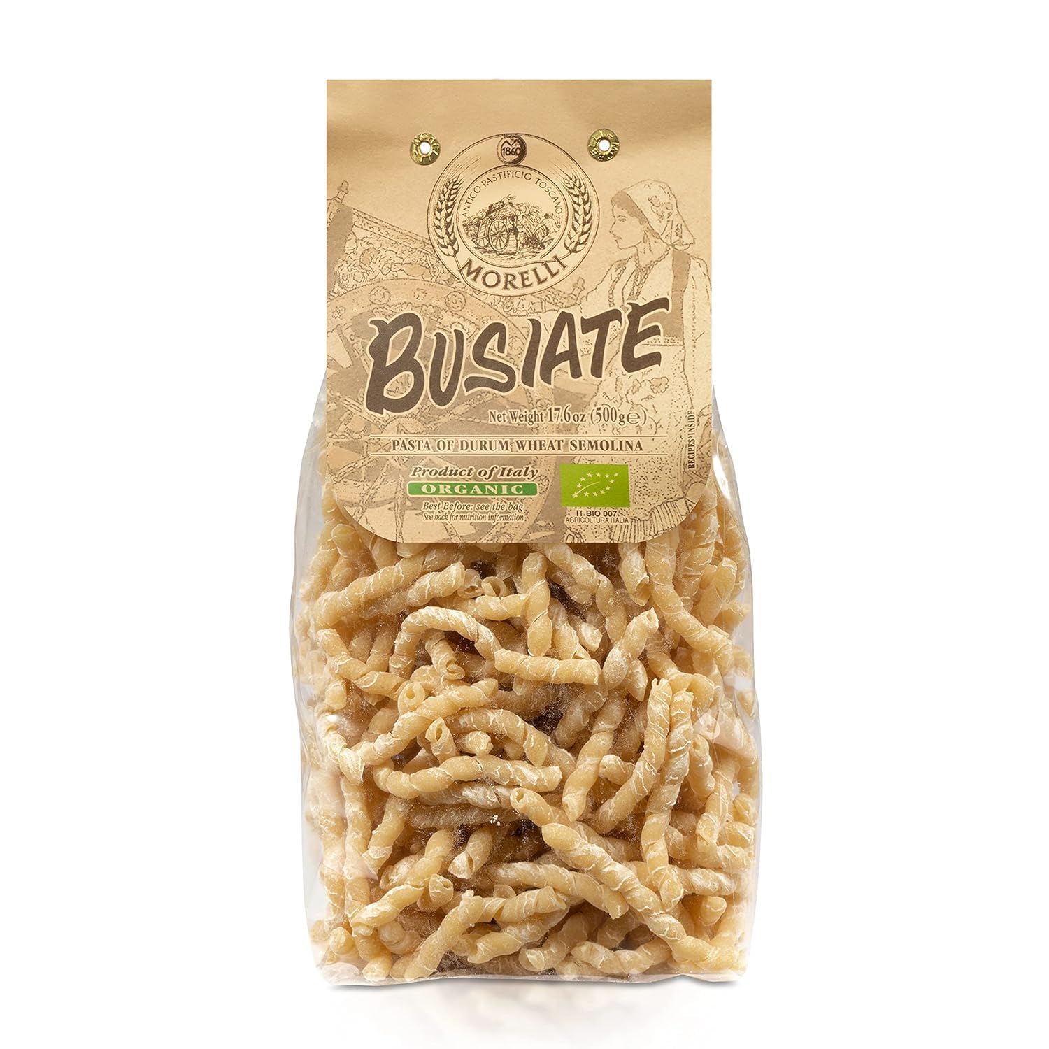 Antico Pastificio Morelli - Busiat aus Hartweizengrieß - Gr. 500x12