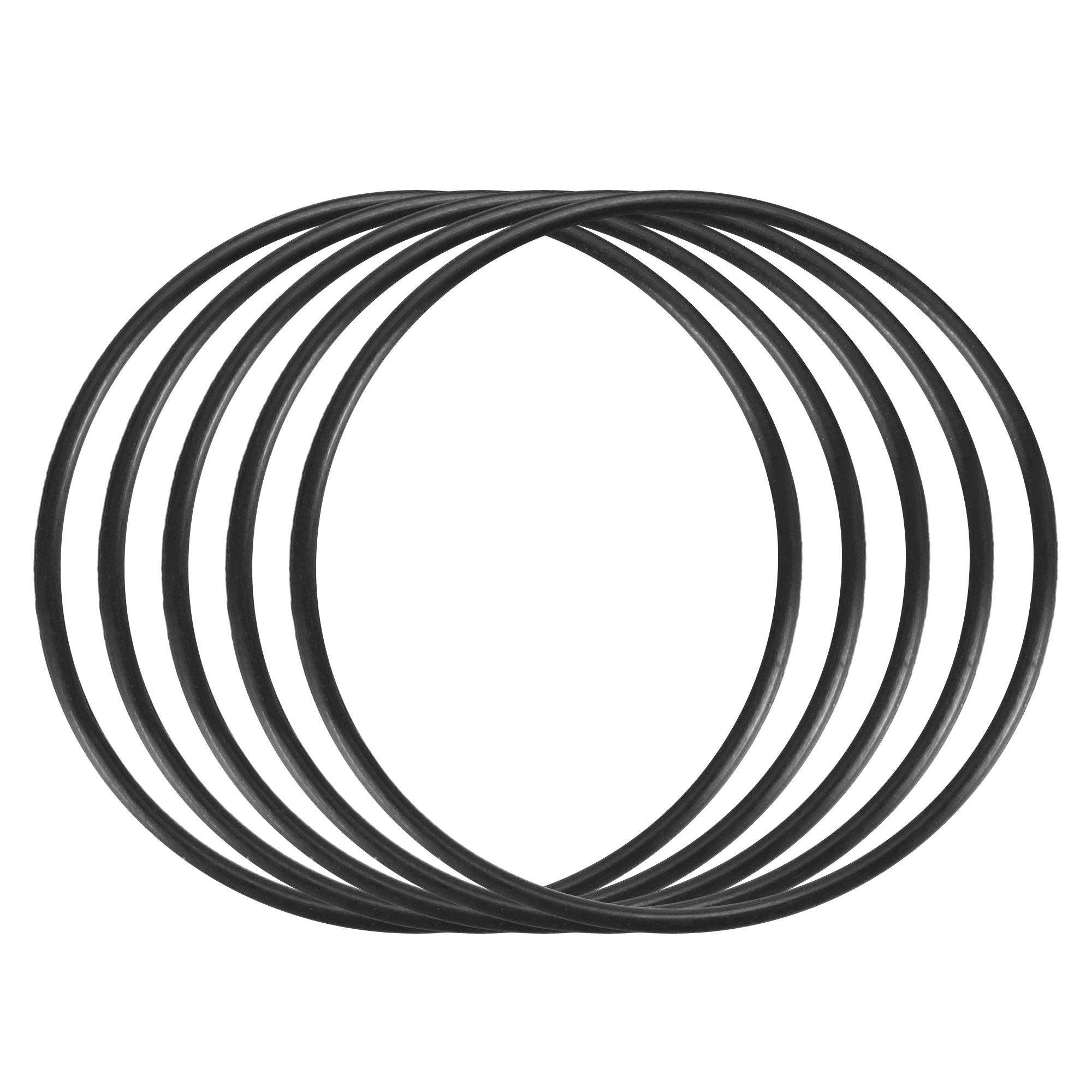 uxcell Nitrile Rubber O-Rings 28mm OD 26mm ID 1mm Width, Metric Sealing Gasket, Pack of 5