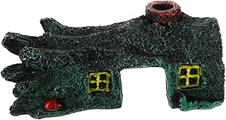 BCOATH Casa de paisagismo para aquário acessórios de aquário decoração tartarugas acessórios para aquário resina ornamento de aquário abrigo tartaruga caverna aquário tronco resina paisagem artesanato rocha