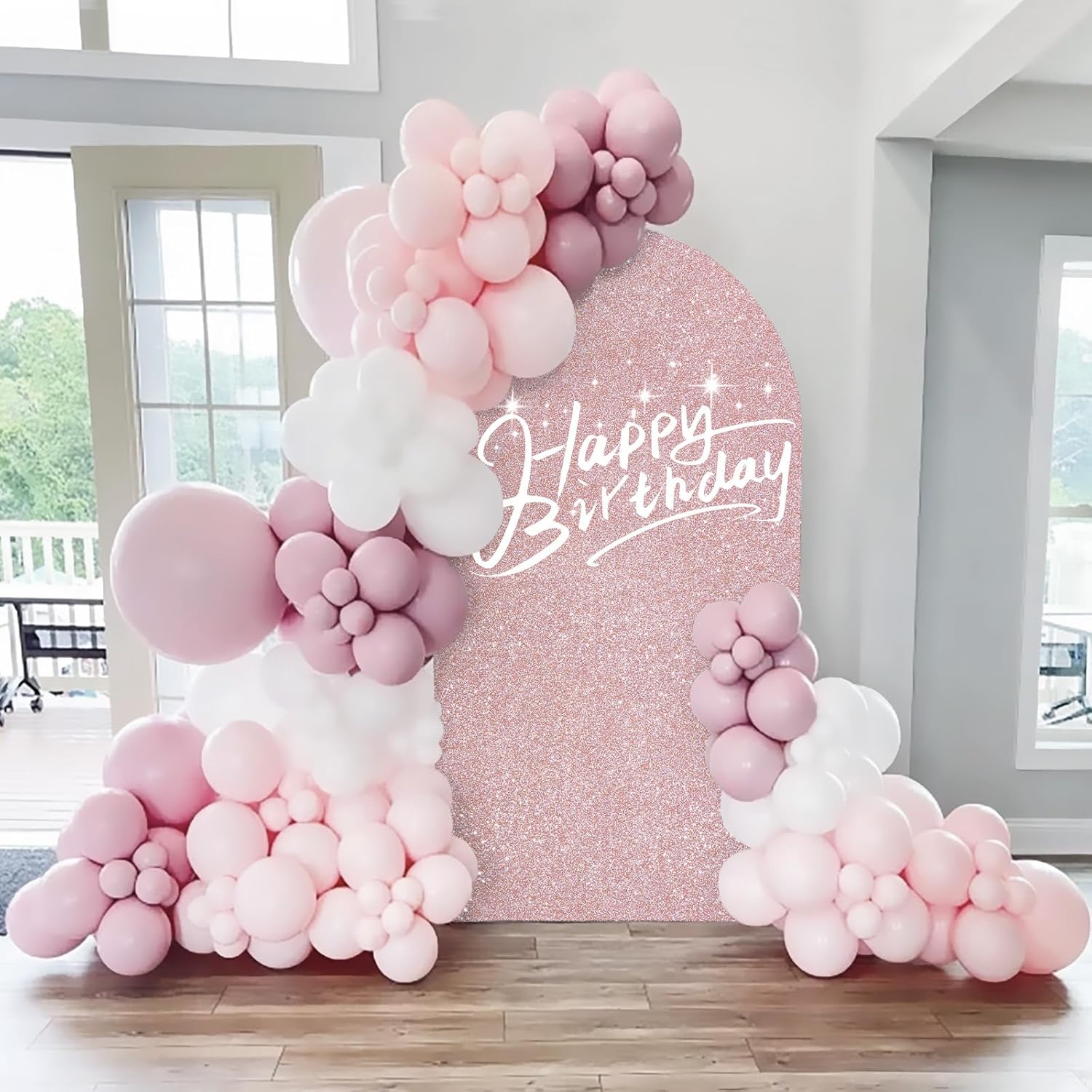 Glitter Pink Contact Paper 17.3"×480" Self Adhesive Sparkly Pink Peel and Stick Wallpaper Bling Flash Wallpaper for Cabinet DIY Decoration