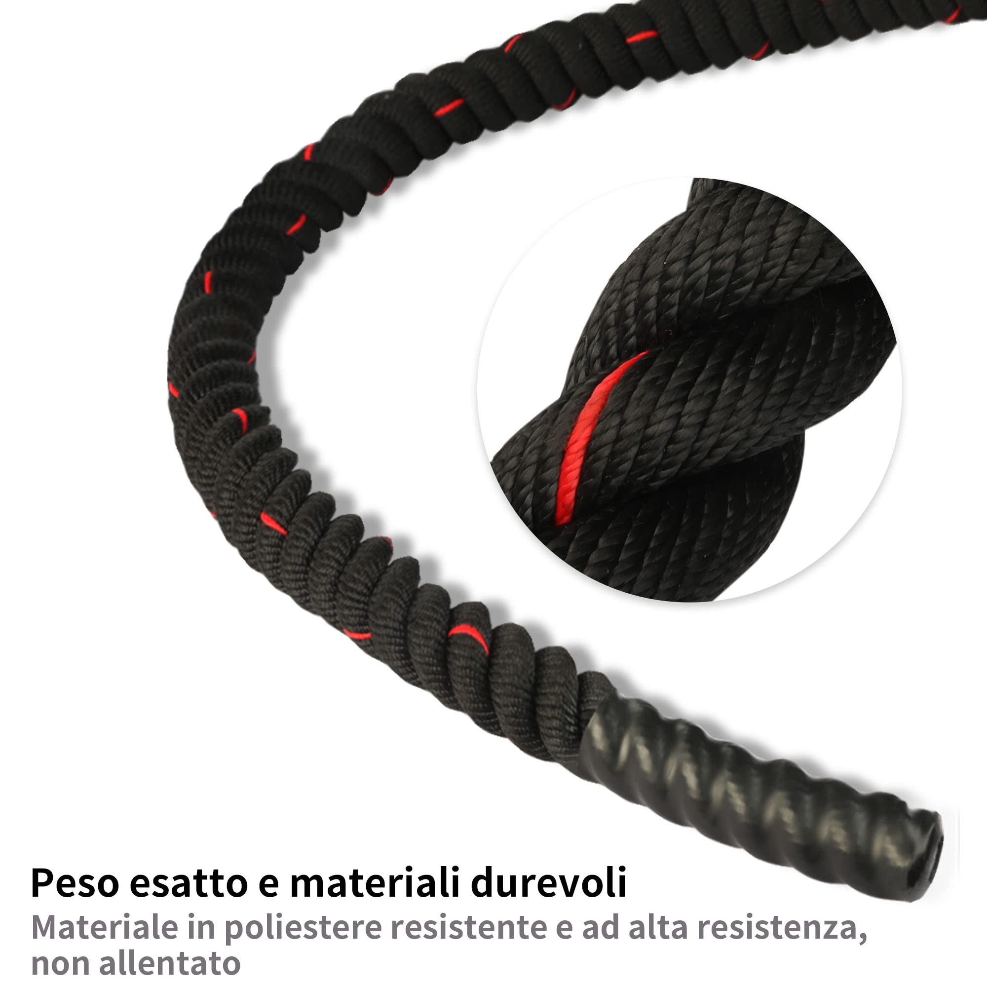 Corda Battle Rope Da 20 Metri – Ø32mm – Per Allenamento Funzionale