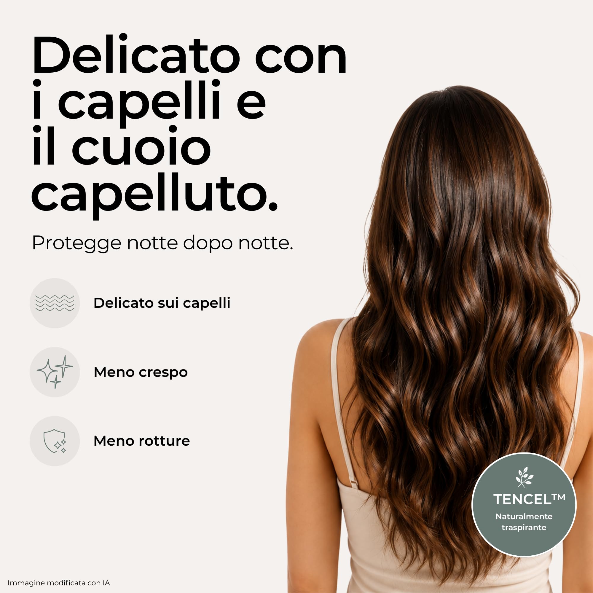 Bonnet - Cuffia per dormire in 100% seta naturale Tencel, traspirante, facile da pulire, in seta vegana per dormire, cappellino per dormire