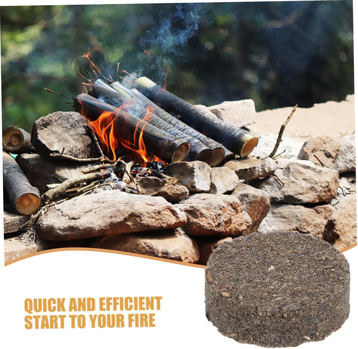 40pcs Portable Outdoor Starter Blocks Igniters for Camping Picnics and Bbqs Safe Sturdy and Fast Ignition Fire Bricks for Burners and Pits