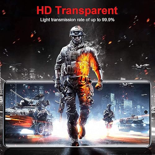 Miniatura 5 de Paquete de 22 Protector de pantalla para Galaxy S21 Ultra 5G compatible con huellas dactilares dureza 9H cobertura completa protector de pantalla de