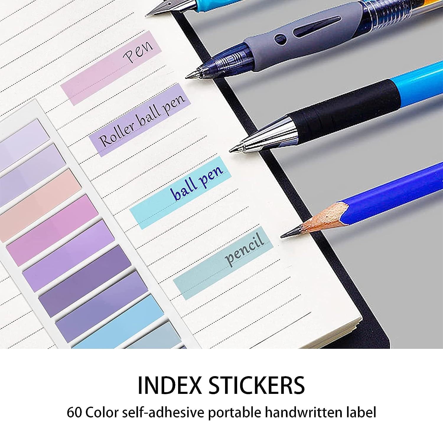 Amazon.co.jp: MEIQIAOLEI ポストイット フィルム 付箋 見出し 7個