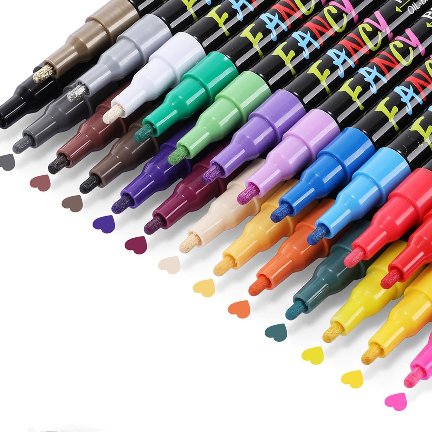 Feutres à Alcool 100 Couleurs - Pointe Double Pinceau Et Fine, Idéaux Pour L'art Et Le Dessin