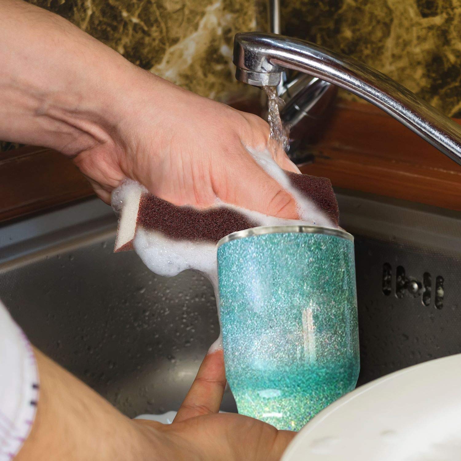 Yaromo Esponja de lijado para vasos de purpurina epoxi, paquete de 4 bloques de molienda epoxi para eliminar manchas y golpes, papeles de acabado epoxi superfinos para hacer vasos con purpurina