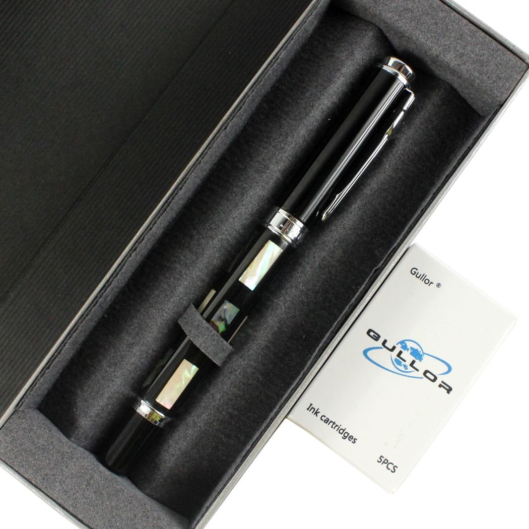 Jinhao 8802 sea shell pluma estilográfica con punta doblada