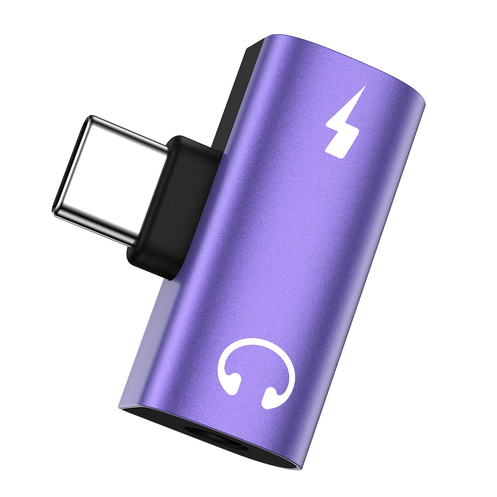 Adaptador de audio USB-C a 3.5 mm, adaptador de conector de auriculares USB tipo C 2 en 1, cable auxiliar con PD de 60 W, convertidor de dongle de carga rápida para iPhone 17, 16e, 16, Pro Max