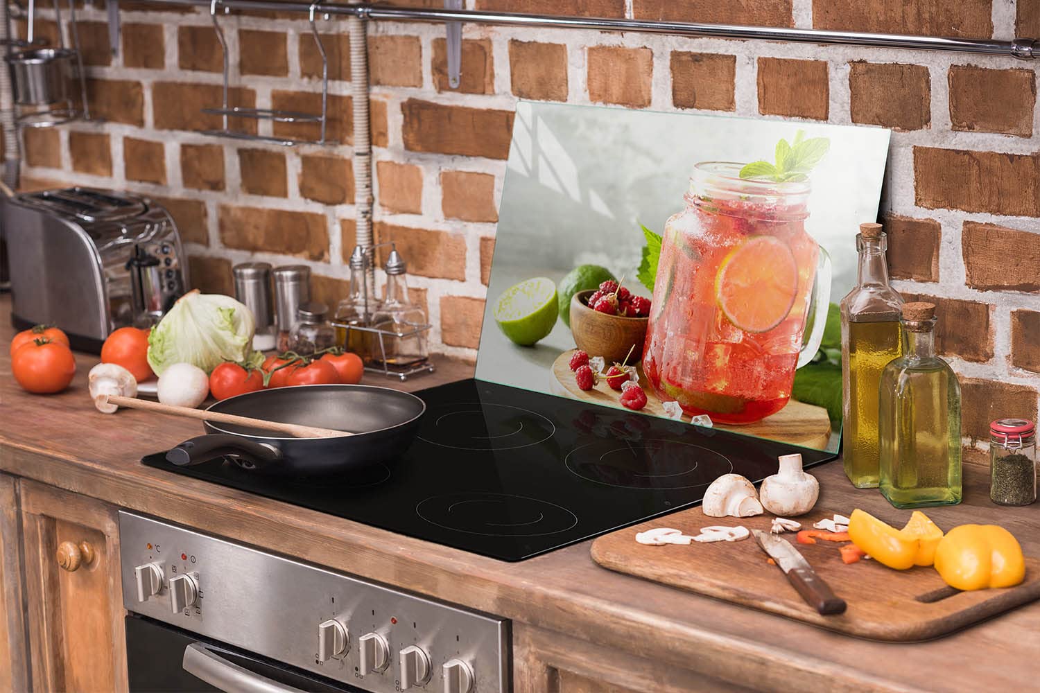 Copri Fornelli Resistente Al Calore | 52x60 Cm | Nero | Per Piani Cottura Elettrici - Foto 7