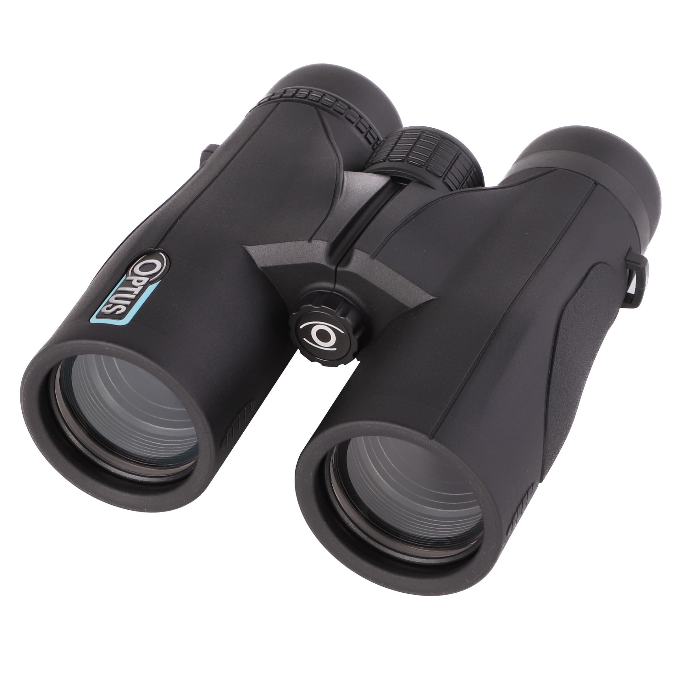 Optus Fernglas 10x42 mit Dachkantprismen, 10x Vergrößerung, mehrfach vergütete Optik, für Brillenträger, Gummiarmierung, Stativanschluss