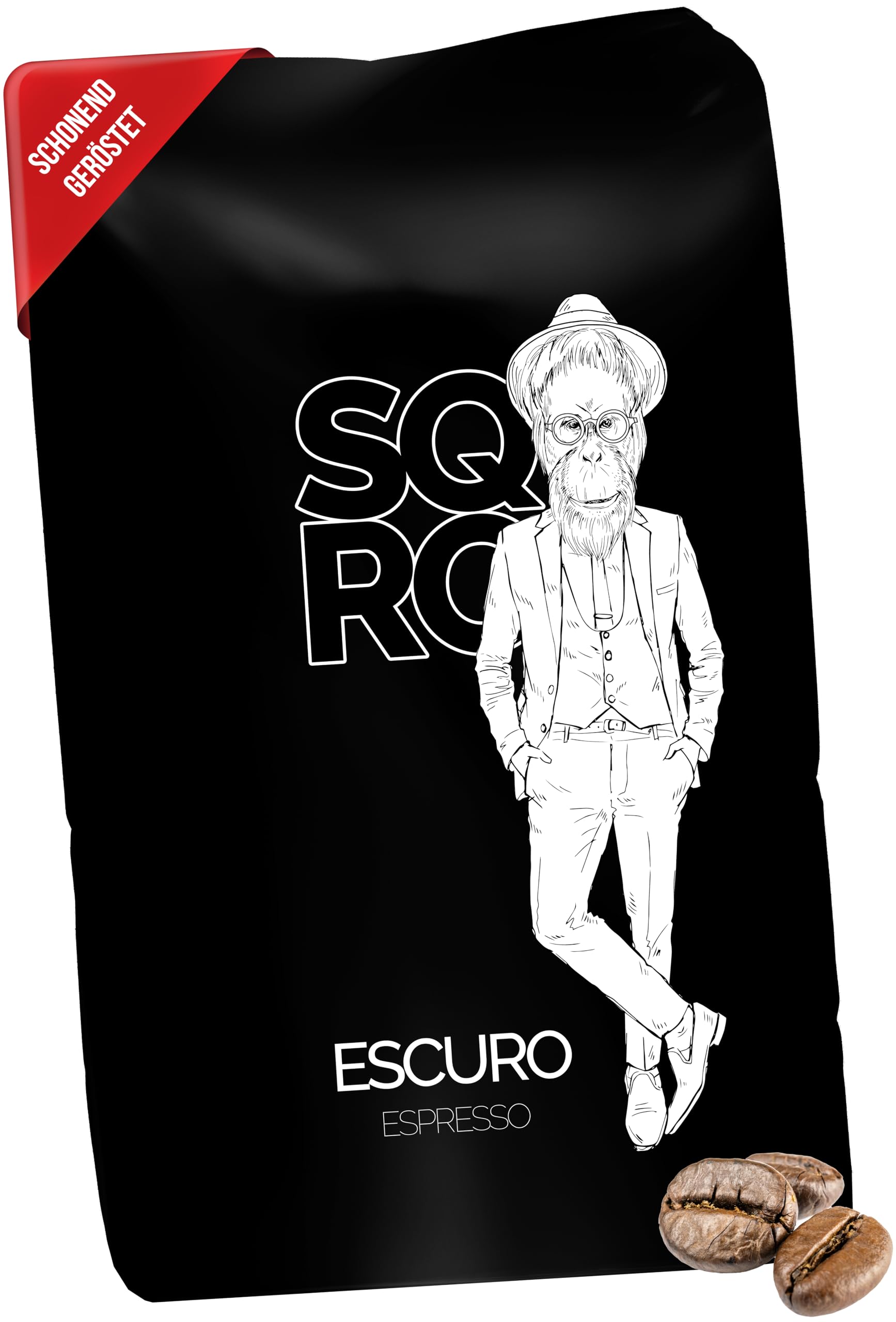ESCURO Granos de café 1 kg de bajo ácido | Filamento aromático: cacao, nogal, azúcar de caña | 100 % granos de café Arabica Single Origin (Brasil, Sul de Minas) | perfecto para portafiltros, cafeteras automáticas y máquinas espresso