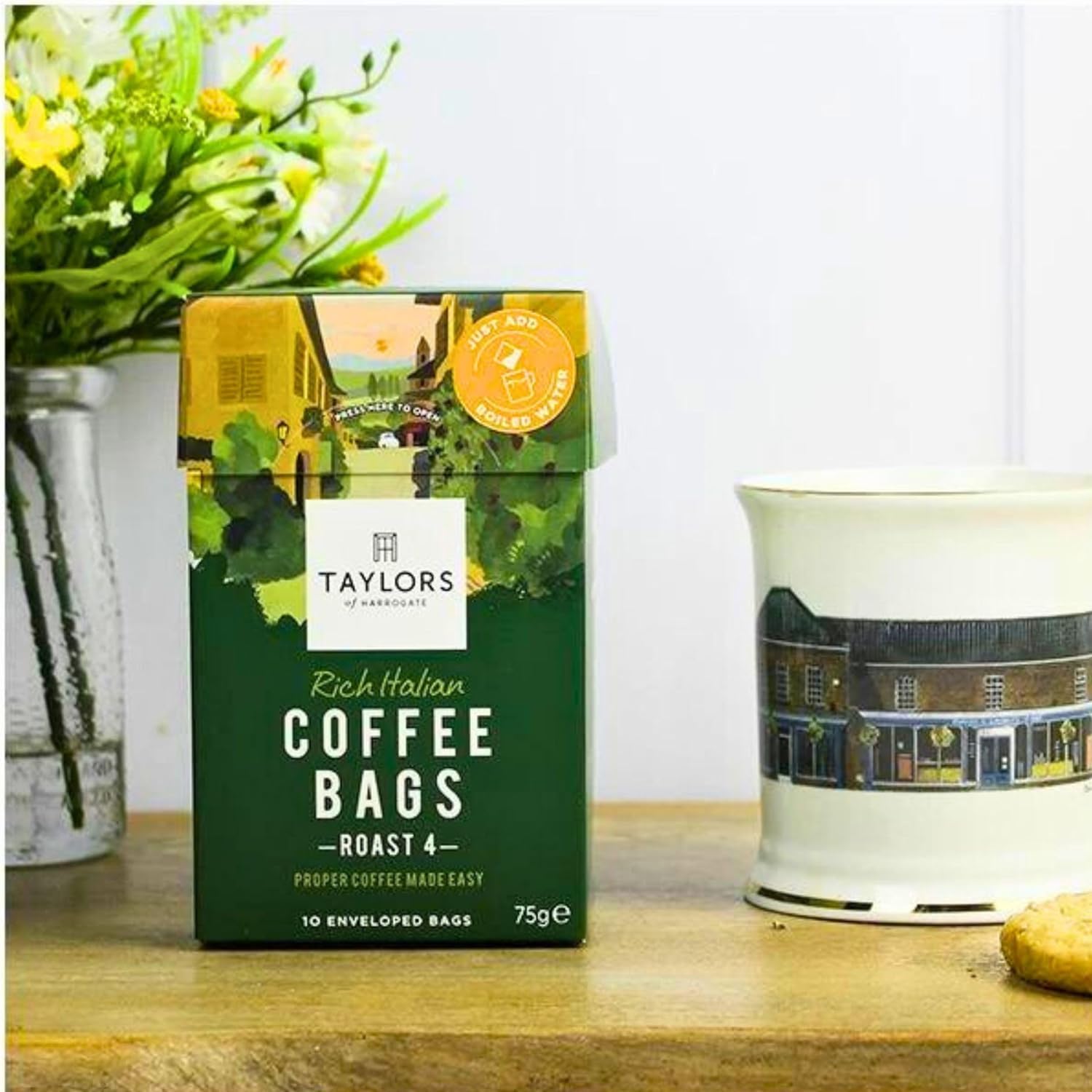 Taylors of Harrogate: Italienische und Lava-Java-Kaffeebeutel, 2 x 10 + fliegender Start: insgesamt 6 Packungen