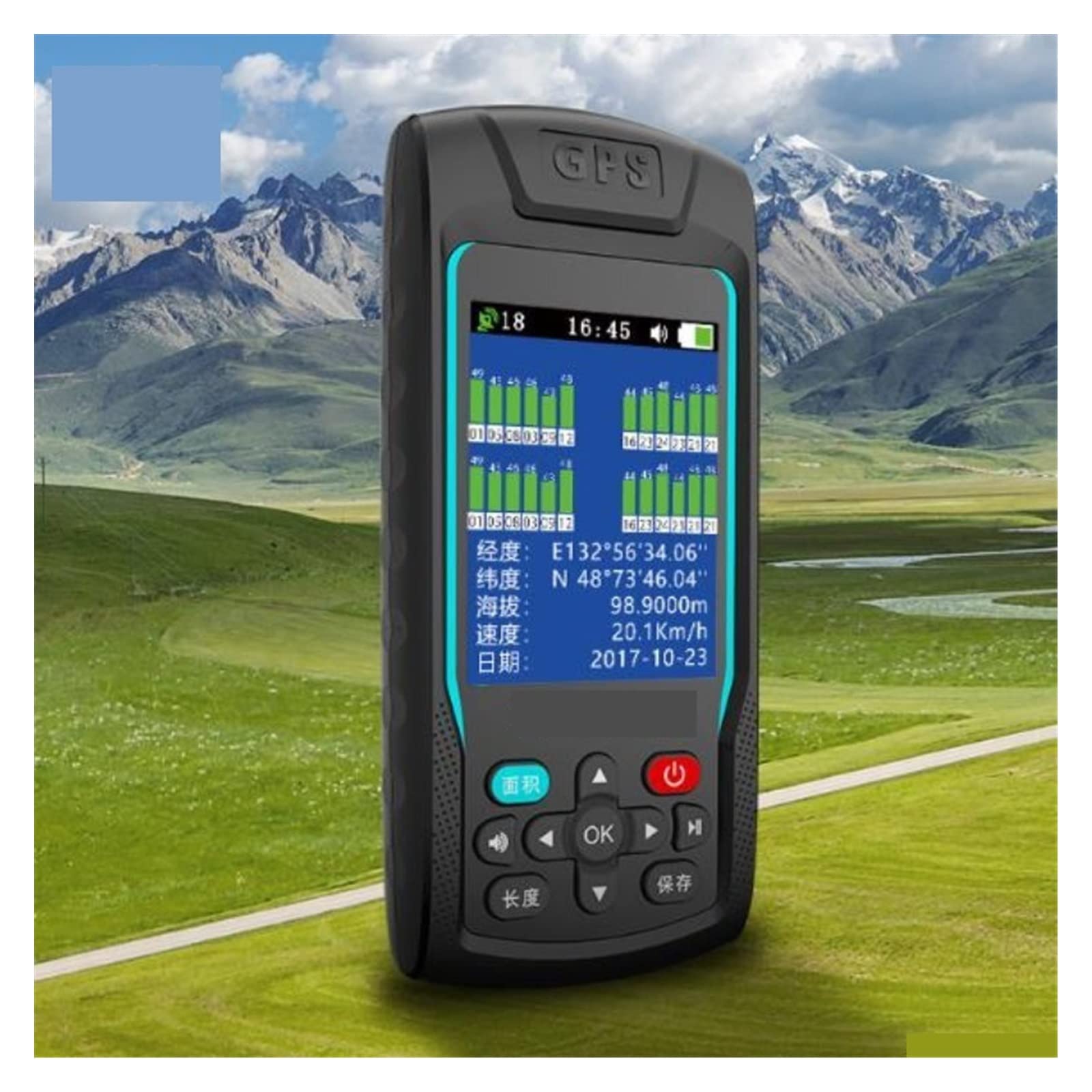 Navigazione GPS Portatile Misuratore di Aree rurali Misuratore di Terra GPS Strumenti di misurazione MC8066C, Supporto for Misure aeree o a Piedi(8066C)