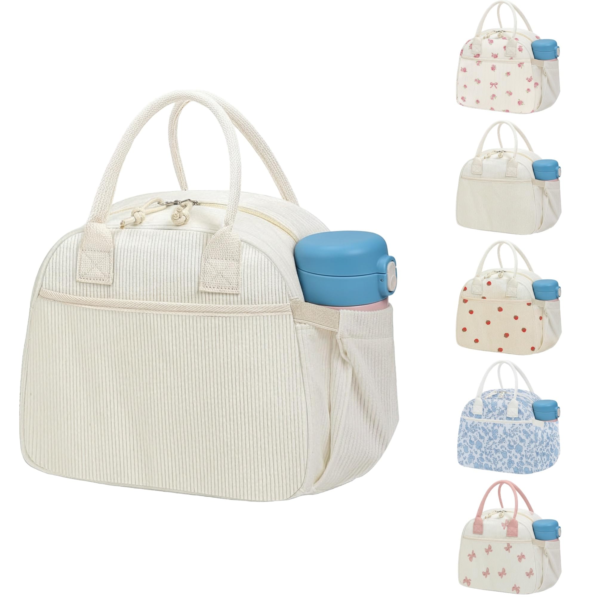 Isolierte Cord Lunchtasche für Damen Wiederverwendbare Therm