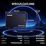 fanxiang S101Q SSD 1TB 2.5'' SATA III 6Gb/s, Internal Solid State Drive Up to 560MB/s SLC Cache for Laptop and PC Desktop 7mm(0.28″)