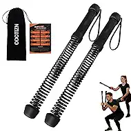 Ropeless Battle Ropes for Home Gym for Men & Women, Portable Cordless Weighted Workout Rope Set with Storage Bag & Workout Guide, Cordless Battle Ropes Alternative for HIIT Cardio(Black)
