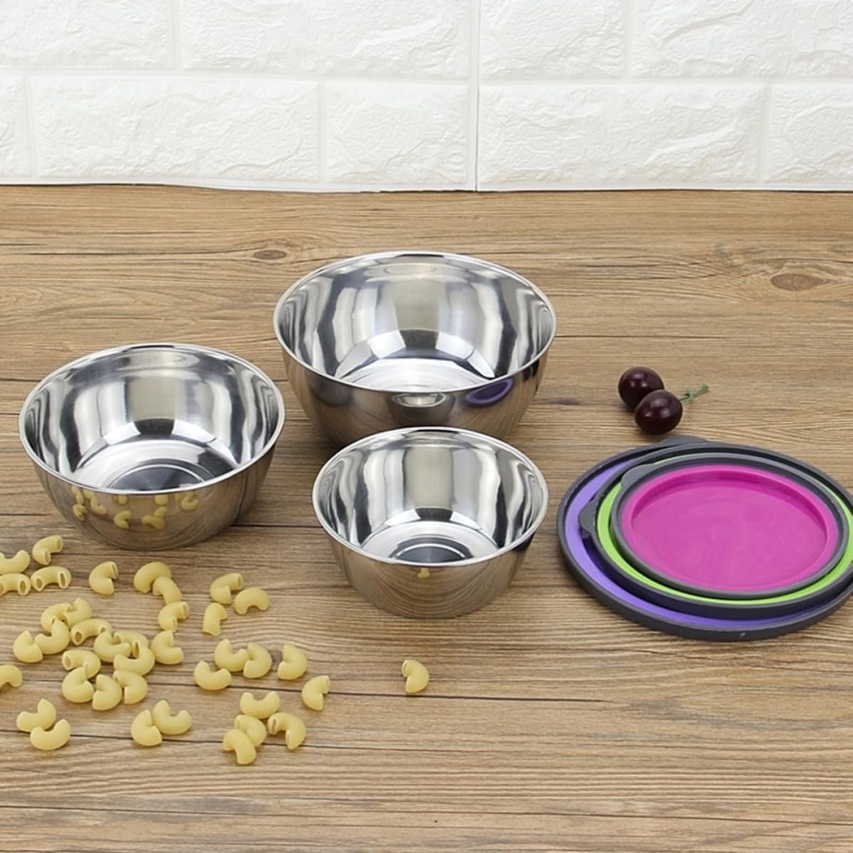 Ipetboom Food Containers Nesting Set Stainless Steel with Lids image 2