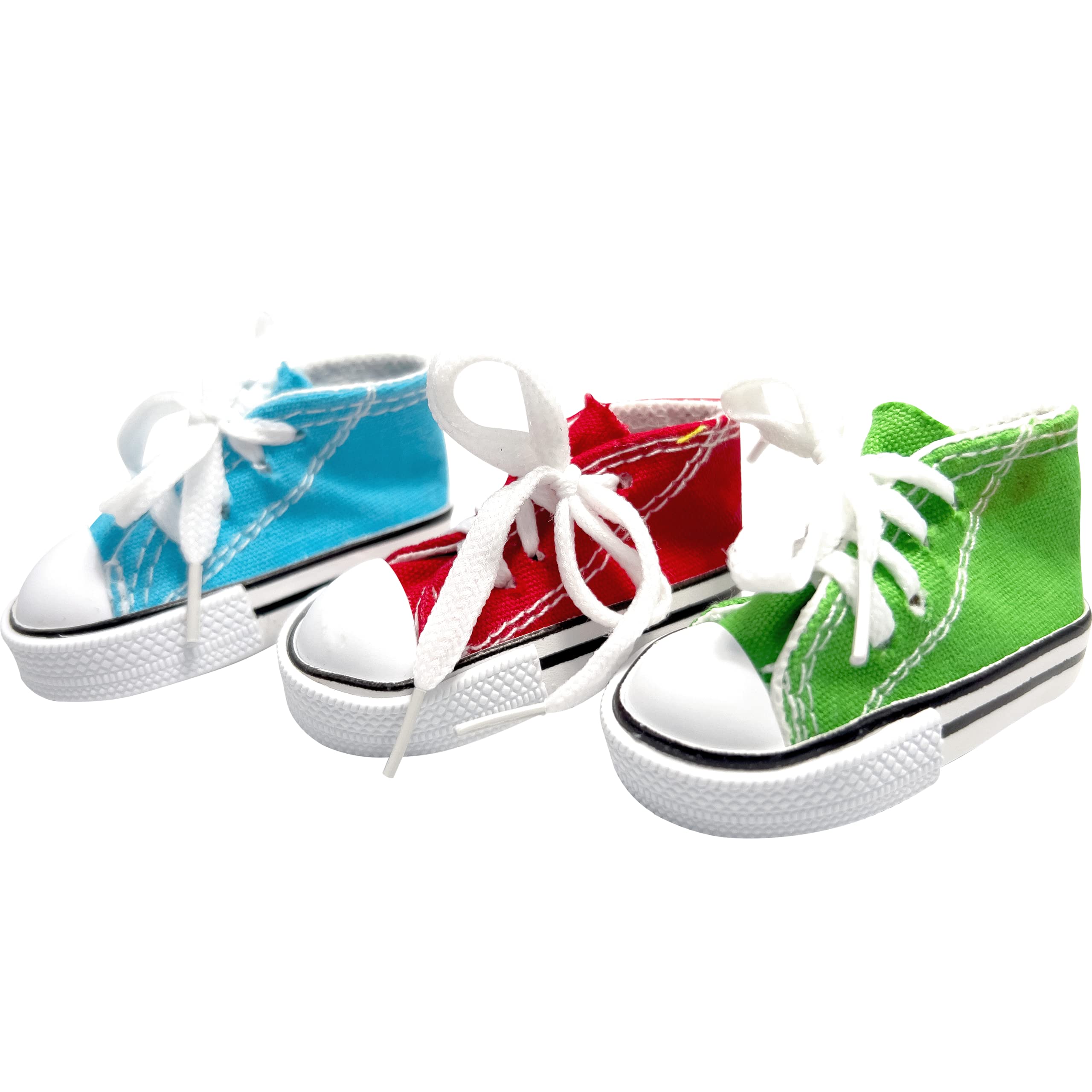 5603 Sneaker Shredders Pk3 M&M Bird Toys - Ultrafun Cotton and Rubber Pet Safe Foot Toys, Stuff with Foraging and Treat Material, Great Fun for Beaks