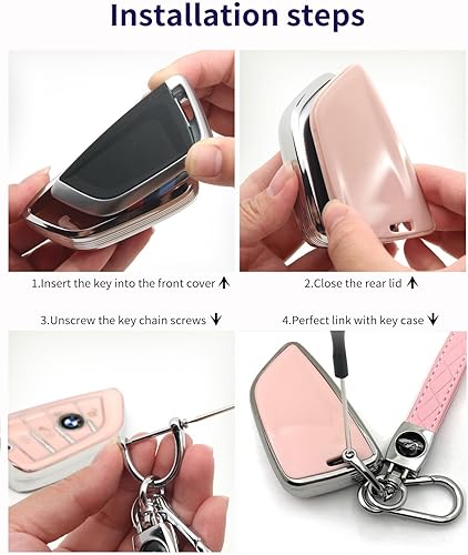 Miniatura 65 de Adecuado para llaves BMW. La funda avanzada de TPU suave es compatible con llaves X1 X3 X4 X5 X6 X7 M5 M6 1 3 4 5 6 7 GT5 GT6 llave de protección