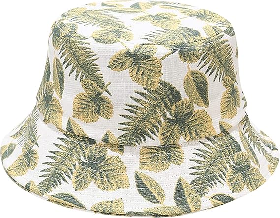 Amazon Co Jp バケットハット つば広 レディース 小顔効果 可愛い Uvカット 吸汗 通気性 バケハ おしゃれ リーフ 葉 ファンキー 韓国風 ファッション カジュアル 漁師帽 春夏 砂辺 アウトドア お出かけ 旅行 日よけ 日焼け防止 イエロー シューズ バッグ