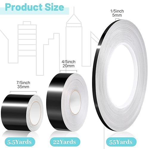 Miniatura 2 de Zonon 3 rollos de cinta, cinta adhesiva de película de poliéster metalizado, cinta washi para detalles de Navidad, paredes de acento de decoración