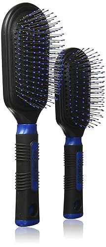 Juego de cepillos acolchados de nailon tamaño completo y mediano profesionales de Conair