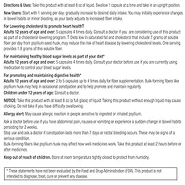 guardian Psyllium Fiber Capsules, Natural Psyllium Husk (720Ct)