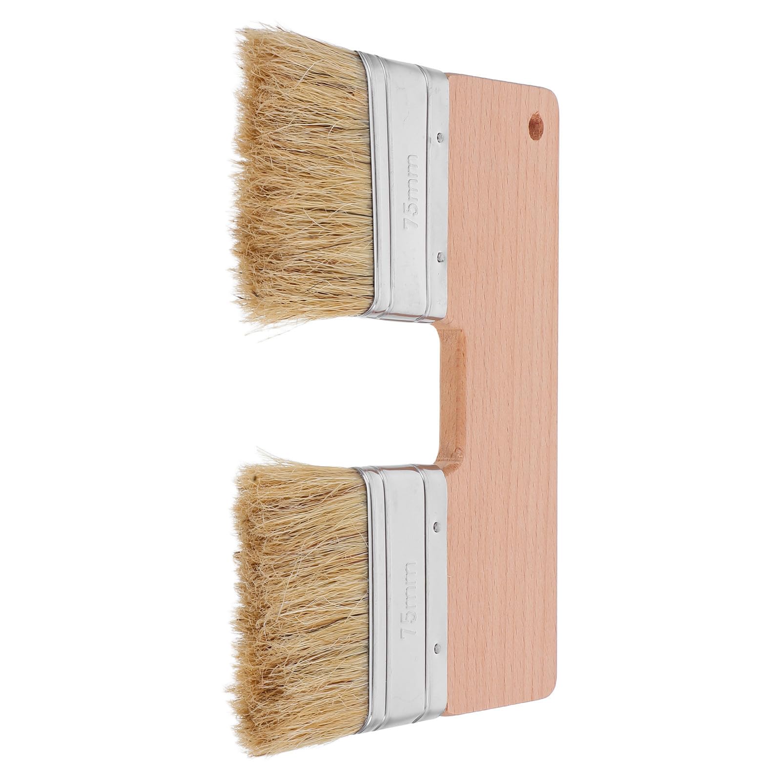 Pinceau à double tête en soies de porc idéal en atelier de peinture à l'huile