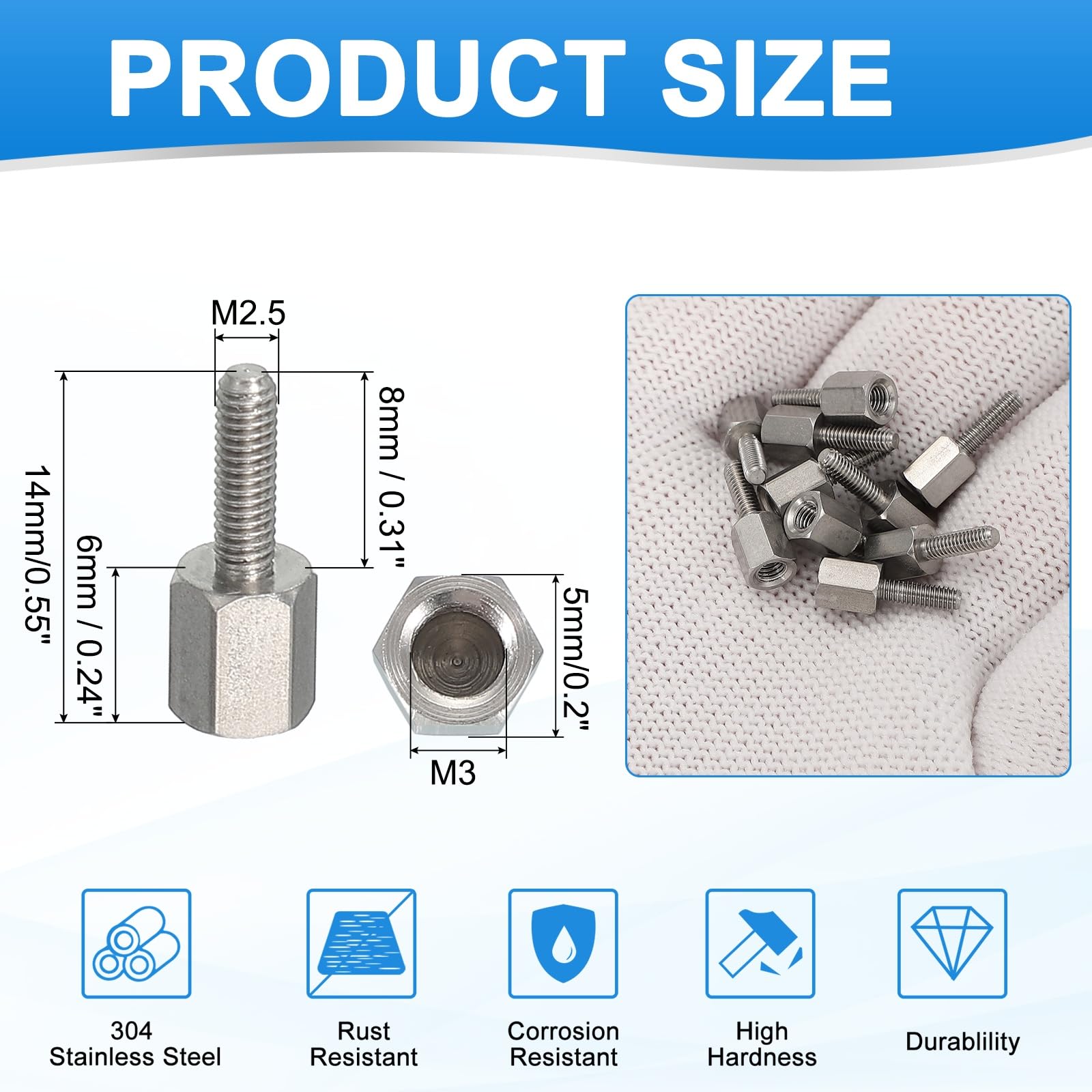 PATIKIL Standoff Screws - Image 2