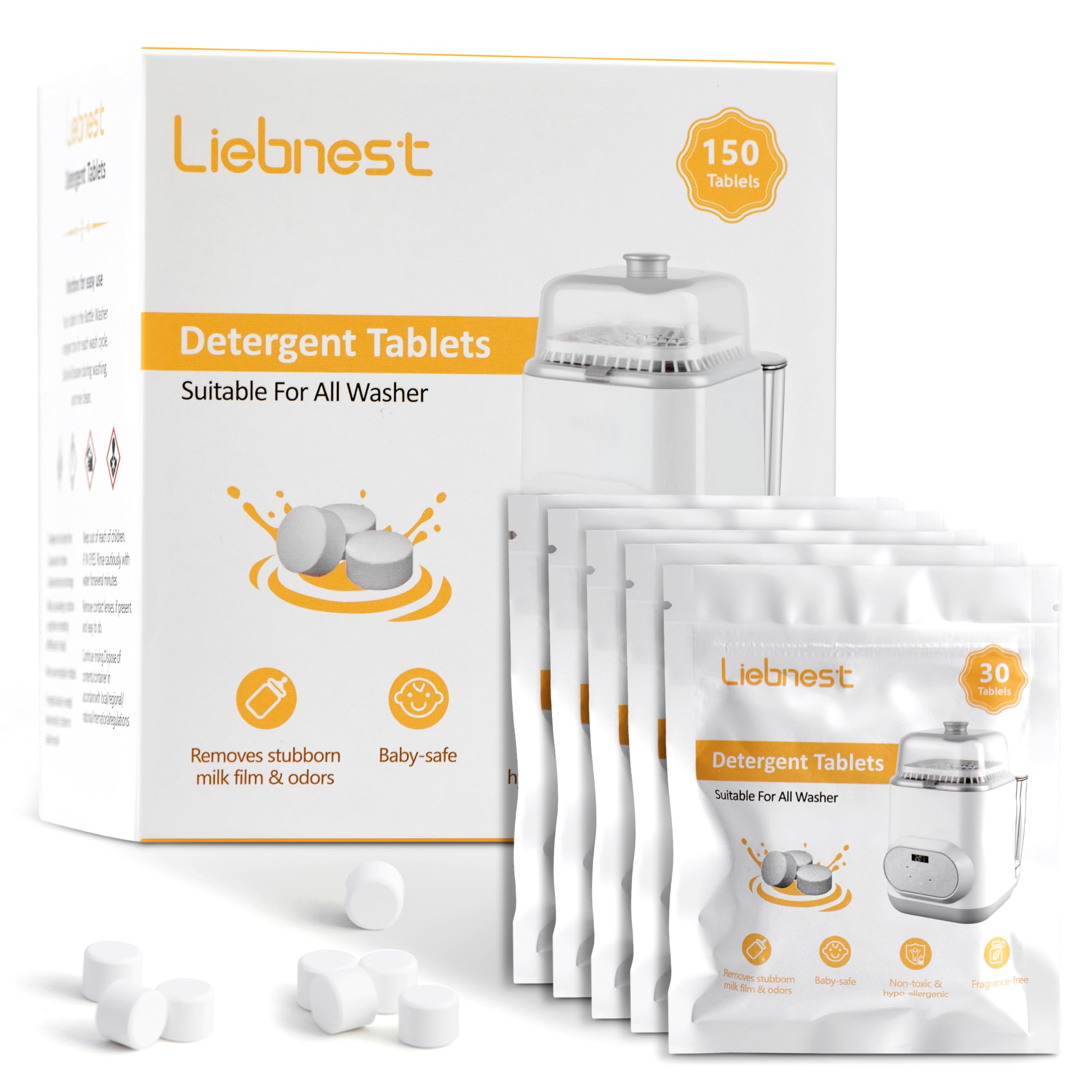 Amazon.com: Liebnest Baby Bottle Washer Tablets - 150 Count, Safe
