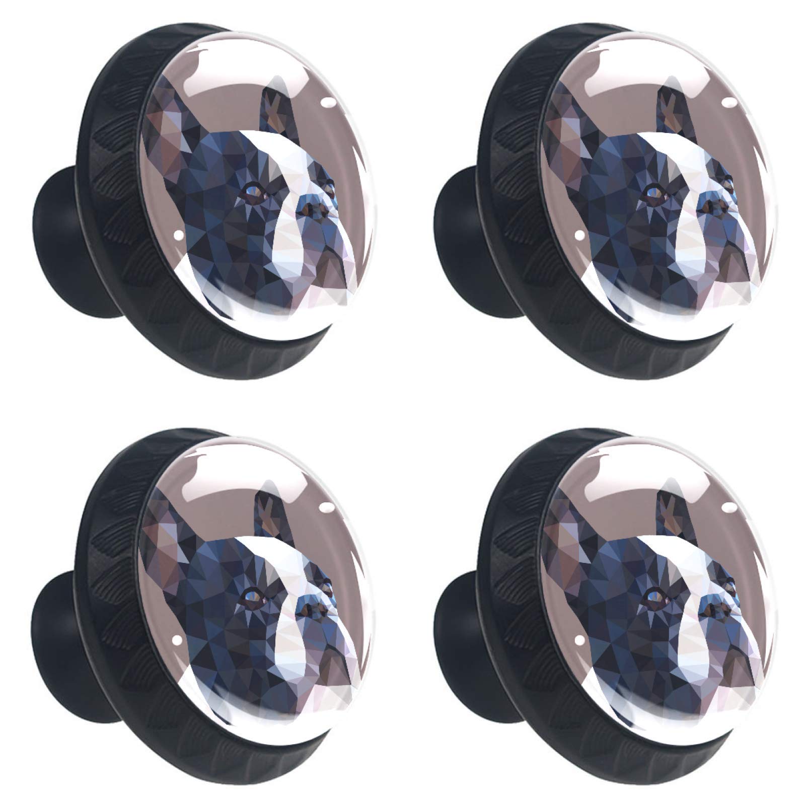 Boutons de tiroir bouledogue français multicolores pour relooker la cuisine