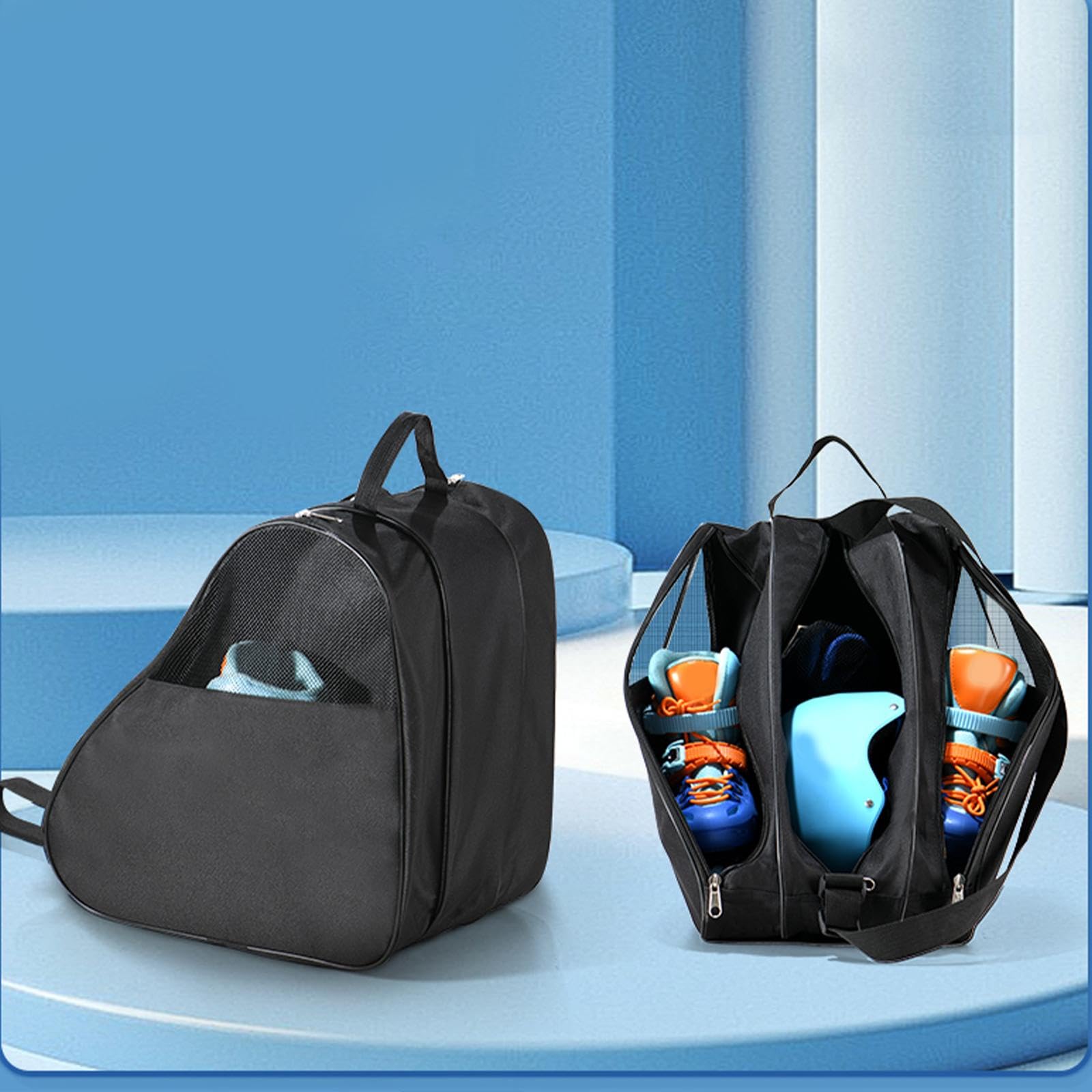 Borse per scarponi da sci Borsa per pattini a rotelle per pattinaggio su ghiaccio, pattini a rotelle con ruote in linea artistiche Sacca sci