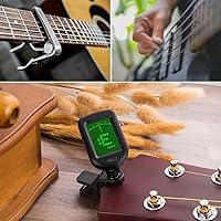 Vista 7 de Guitar Capo Guitar Tuner Set, Guitar Accessories, Including Guitar Capo Guitar Tuner Guitar Picks and Guitar Pick Holder, for Guitar Players and