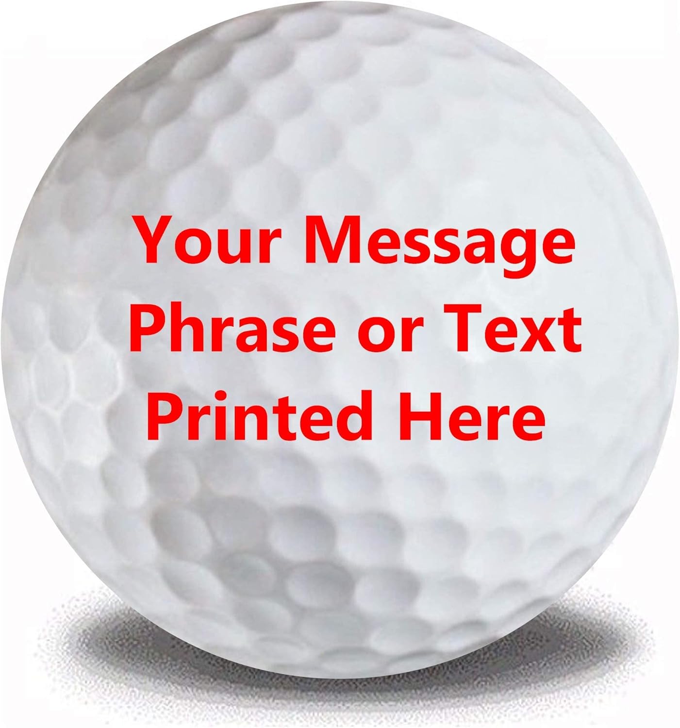 Meihuaao Personalized Text on White Golf Balls 12 Pack Add Your Text for a Signature Touch on The Green