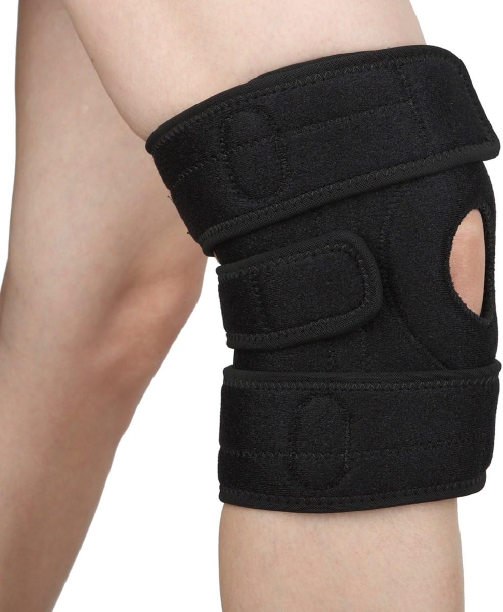 Alaska Bear® Knee Brace, Adjustable Fit Support Breathable Neoprene Knee Support Brace Helps