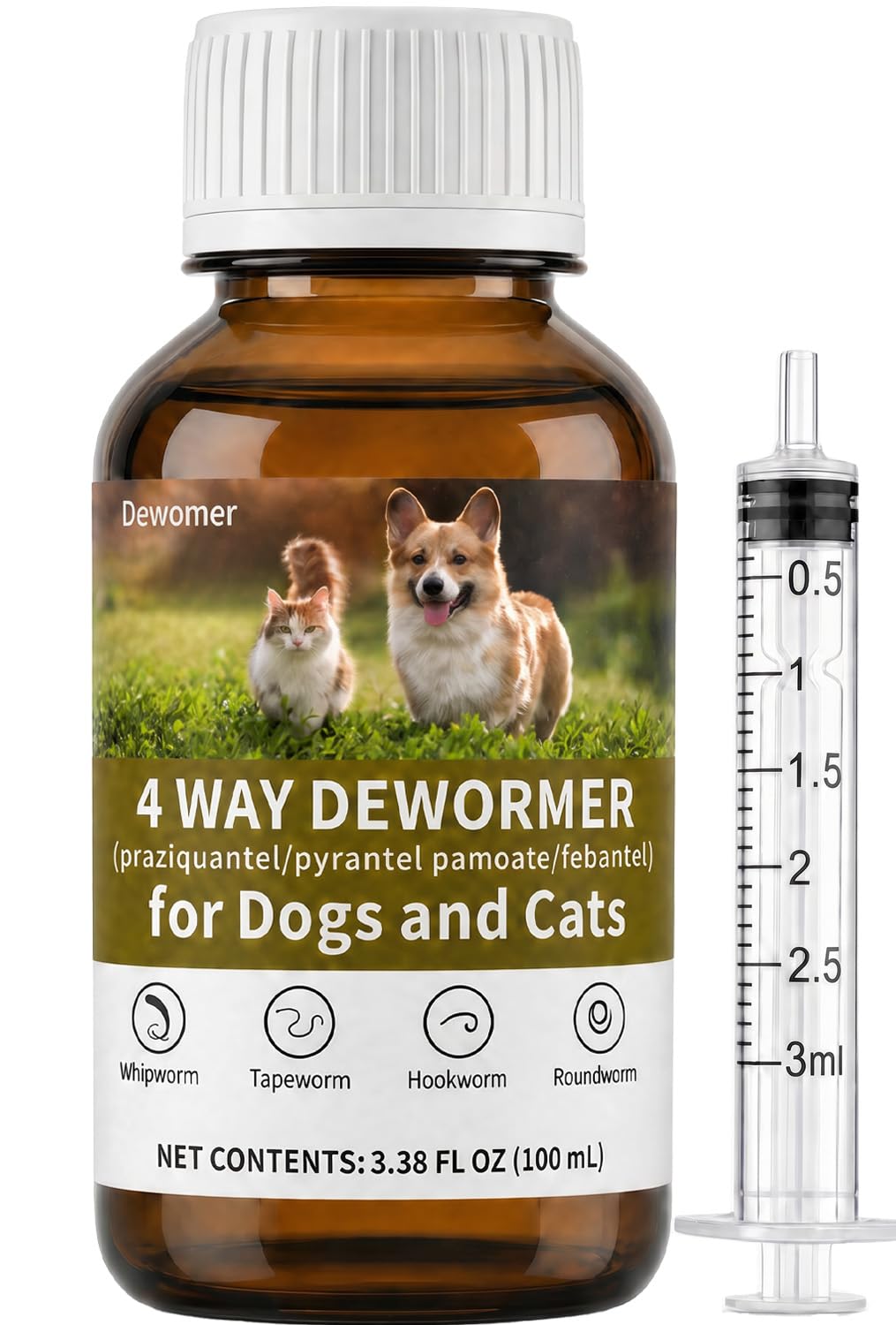 4-Way Dog and Cat Dewormer Liquid