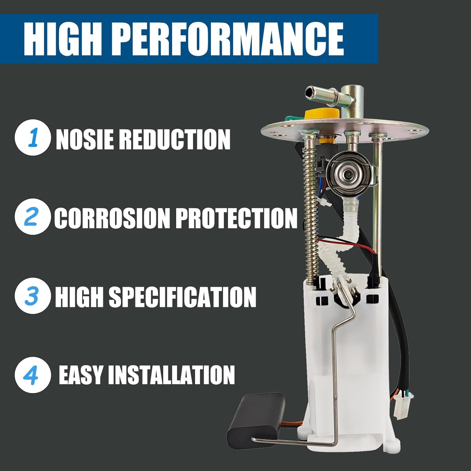 0455411 Fuel Pump Assembly Compatible with Polaris ATV Outlaw 110 EFI 2016-2023 Fuel Pump Module Replace# 0455147 0455194