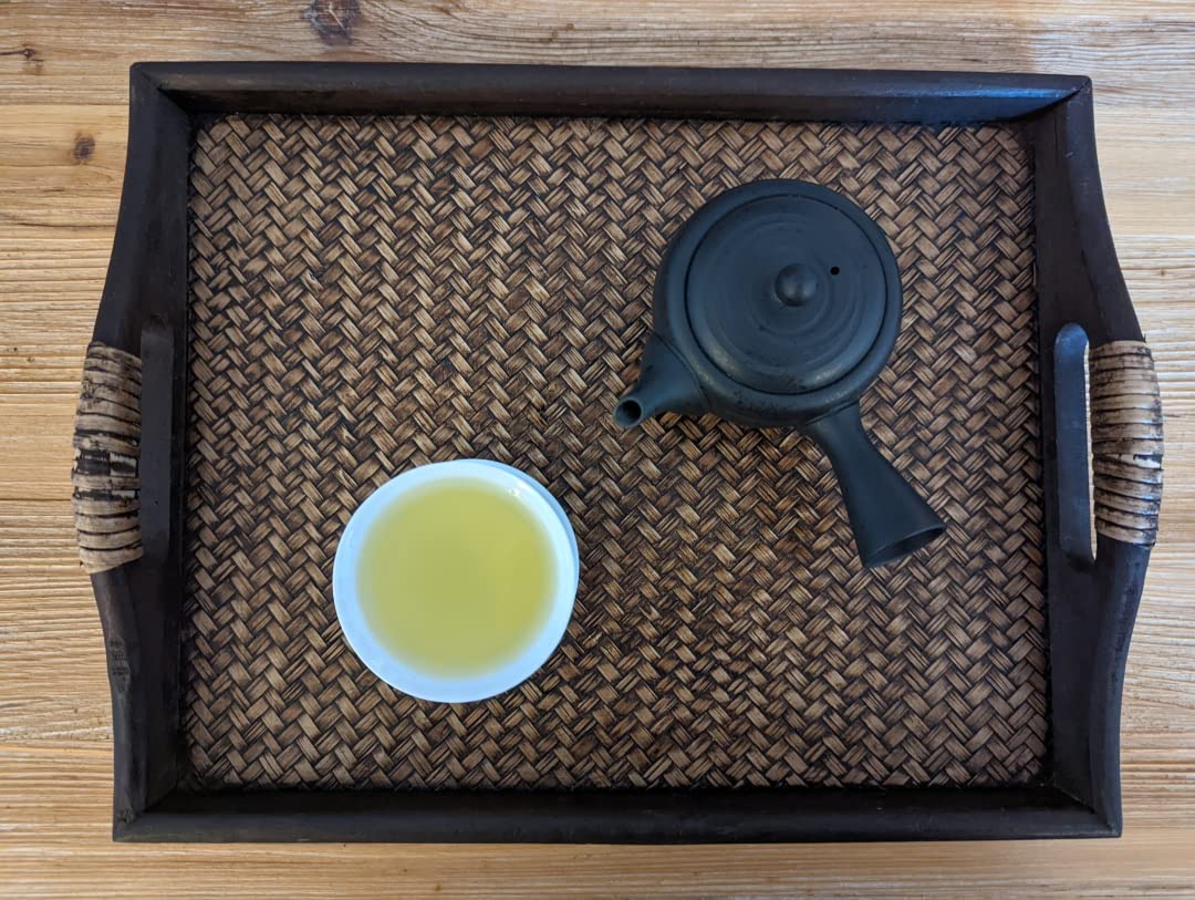 TeaClub Kyusu Théière japonaise en céramique avec passoire en acier inoxydable Noir 200 ml