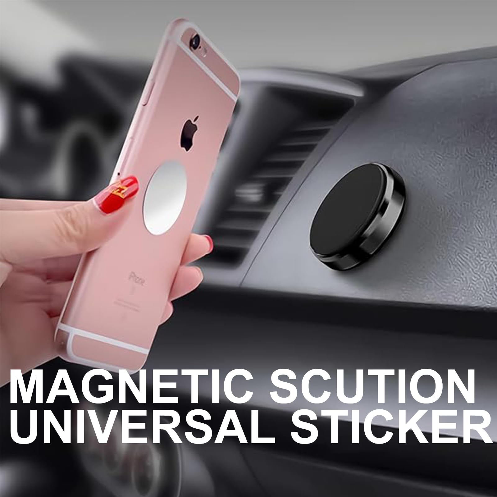 Thoquene Magnete a 3 pezzi per portatile, magnete portatile universale per auto