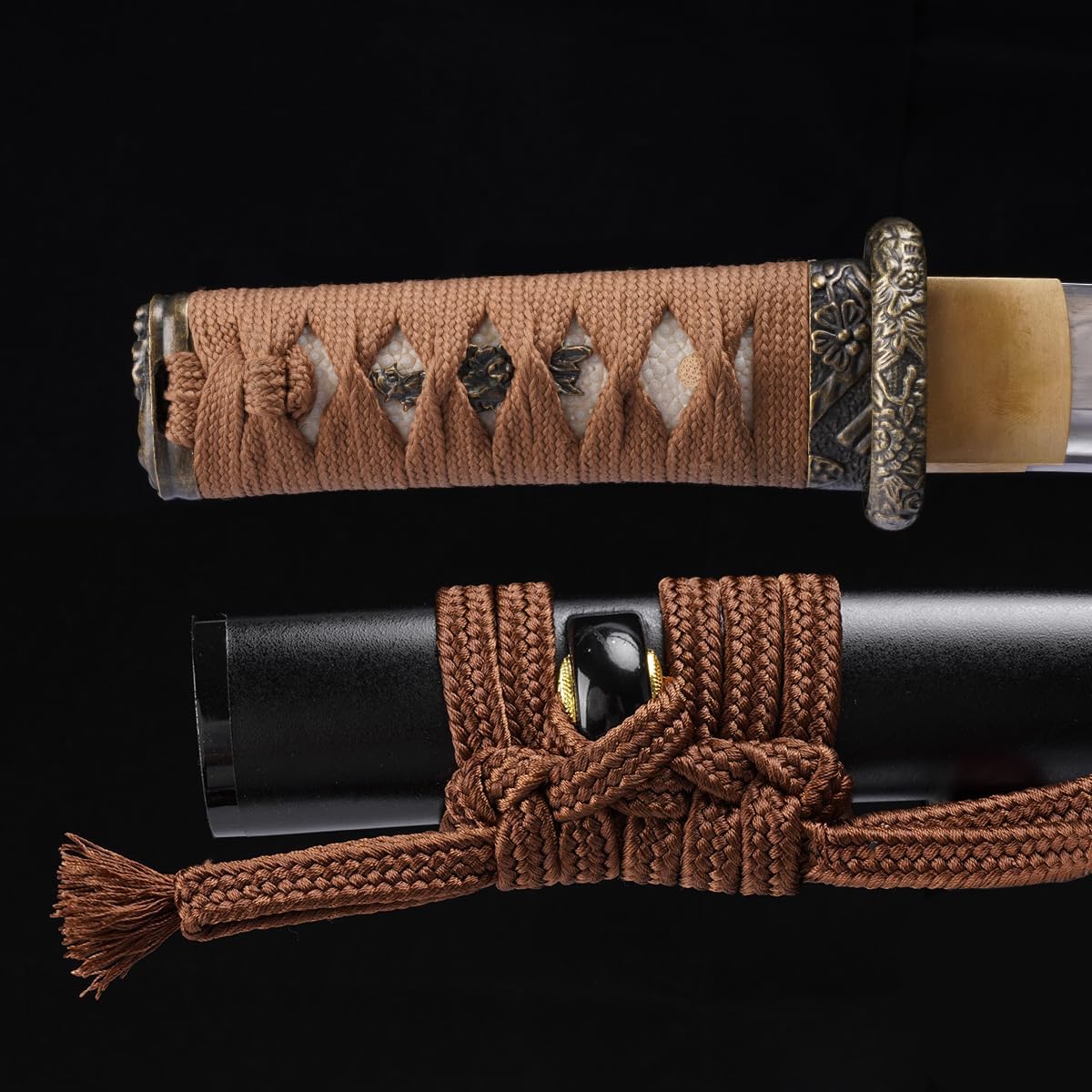 ShadowDancer Tanto Sword Short Katana T10 Steel Real Handmade Full Tang Japanese Samurai Sword Short Katana