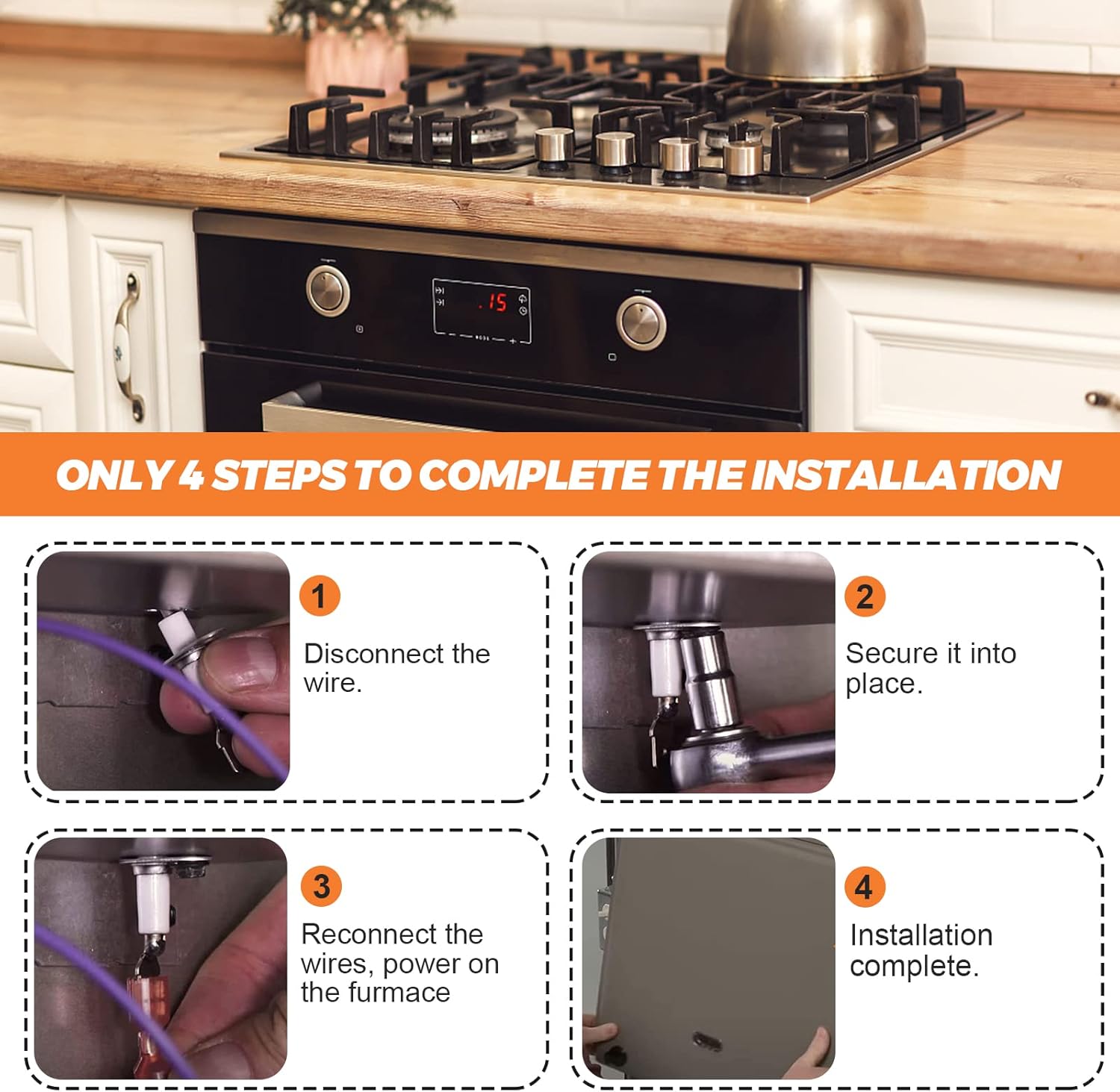 Four Steps to Install Flame Sensor