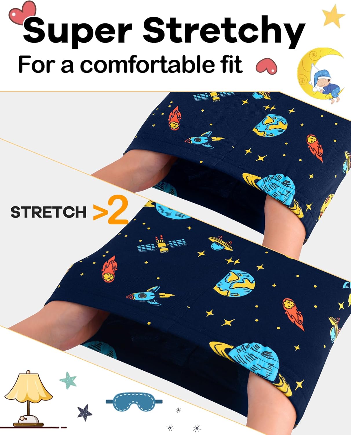 DAUGHTER QUEEN Boys 100% Cotton Long Sleeve Pajamas Size 18Months-12Years - Image 4