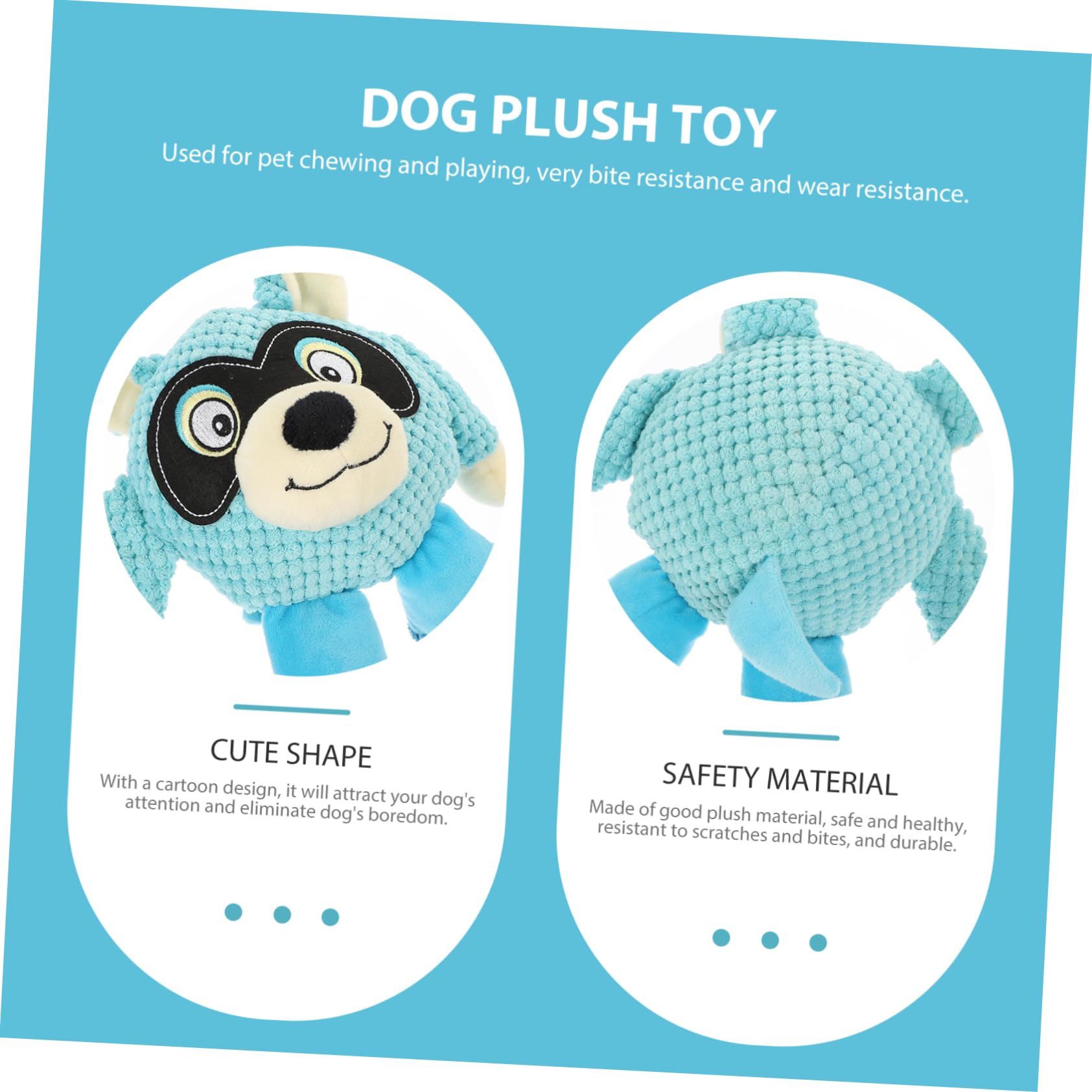 Sosoport 2piezas Juguete De Peluche para Perros Juguete Interactivo Sonido para Mascotas para Jugar Casa Aire Estimula La Salud Vínculo Tu Mascota