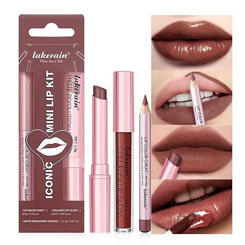 Miniatura 10 de Juego de 12 lápices labiales mate + bolígrafos delineadores de labios, kit de maquillaje de labios mate cremoso de larga duración, impermeable, a