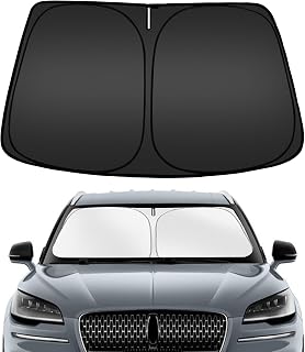 Windshield Sun Shade for Lincoln Aviator 2020-2025 2026, Custom Fit Foldable Front Window Sunshade Sun Visor Protector, Block UV Rays Keep Your Car Cooler