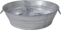 Vista 4 de Behrens 101LFT 1 Qt. Tina Baja Plana de Acero Galvanizado en Caliente, Plateado
